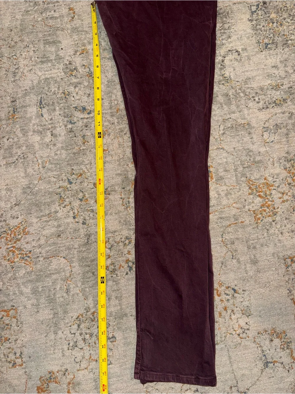 Wrangler Men’s Skinny Jeans in Deep Burgundy 30x32